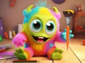 Mchezo Coloring Book: Monster
