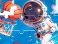 Mchezo Jigsaw Puzzle: Space Basketball