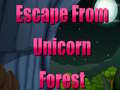 Mchezo Escape From Unicorn Forest