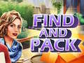 Mchezo Find and Pack