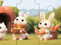 Mchezo Jigsaw Puzzle: Rabbits With Carrots