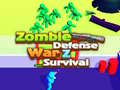 Mchezo Zombie defense: War Z Survival