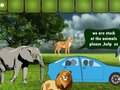 Mchezo Family Escape From Dangerous Animals