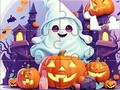Mchezo Jigsaw Puzzle: Halloween Cute Ghost