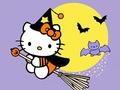 Mchezo Coloring Book: Kitty Halloween
