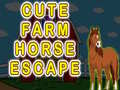 Mchezo Cute Farm Horse Escape