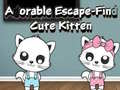 Mchezo Adorable Escape Find Cute Kitten