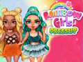Mchezo Rainbow Girls Dress Up Challenge