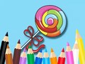 Mchezo Coloring Book: Lollipop
