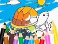 Mchezo Coloring Book: Sunny Turtle