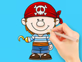 Mchezo Coloring Book: Pirate