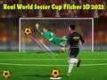 Mchezo Real World Soccer Cup Flicker 3D 2023