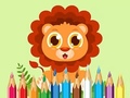 Mchezo Coloring Book: Baby Lion