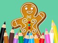 Mchezo Coloring Book: Gingerbreads
