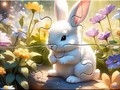 Mchezo Jigsaw Puzzle: Sunny Forest Rabbit