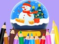 Mchezo Coloring Book: Christmas Crystal Ball