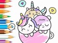 Mchezo Coloring Book: A Cup Of Unicorn