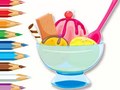 Mchezo Coloring Book: Ice Cream Sundae