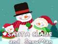Mchezo Santa Claus and Snowman Jigsaw