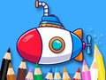 Mchezo Coloring Book: Submarine