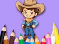 Mchezo Coloring Book: Cowboy