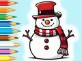 Mchezo Coloring Book: Snowman Family