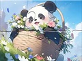 Mchezo Jigsaw Puzzle: Blanket Panda