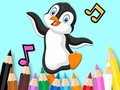 Mchezo Coloring Book: Dancing Penguin