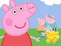 Mchezo Jigsaw Puzzle: Peppa With Family