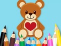 Mchezo Coloring Book: Toy Bear