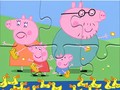 Mchezo Jigsaw Puzzle: Peppa Pig Feed Ducks
