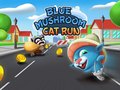 Mchezo Blue Mushroom Cat Run