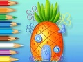 Mchezo Coloring Book: Pineapple-House