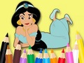 Mchezo Coloring Book: Princess Jasmine