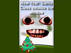 Mchezo New Year: Santa Claus outside the window