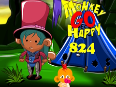 Mchezo Monkey Go Happy Stage 824