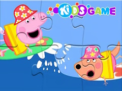 Mchezo Jigsaw Puzzle: Peppa Pig Sea Sailing