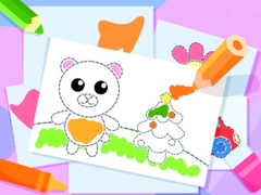 Mchezo Toddler Drawing: Cute Pig