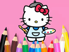 Mchezo Coloring Book: Hello Kitty Painting