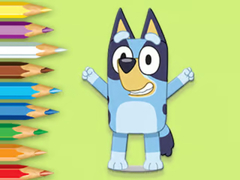Mchezo Coloring Book: Happy Bluey