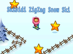 Mchezo Skibidi ZigZag Snow Ski