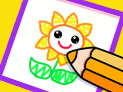Mchezo Toddler Drawing: Beautiful Flower