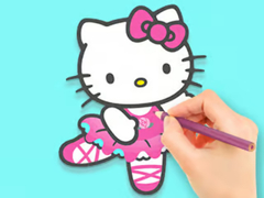 Mchezo Coloring Book: Hello Kitty Dancing