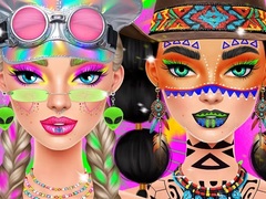 Mchezo Festival Vibes Makeup