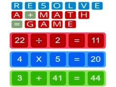 Mchezo RE5OLVE a+math=game