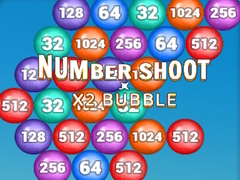 Mchezo Number Shoot x 2 bubble