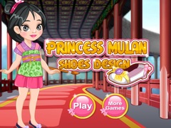 Mchezo Princess Mulan Shoes Design