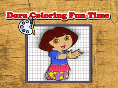 Mchezo Dora Coloring Fun Time