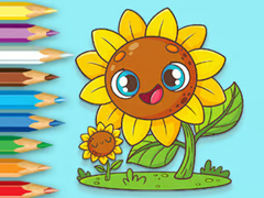 Mchezo Coloring Book: Sunflowers