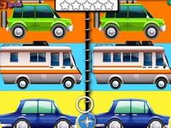 Mchezo Cartoon Cars Spot The Difference